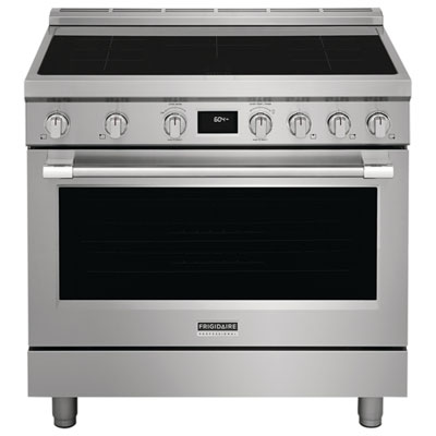 Frigidaire Professional 36" 4.4 Cu Ft True Convection 5-Element Induction Range (PCFI3670AF) - Stainless Best decision ever made- it's the Rolex of ranges, have gas at house but opted for induction - great
