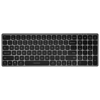 Image of Insignia Wireless Slim Bluetooth Keyboard - Grey - Only at Best Buy