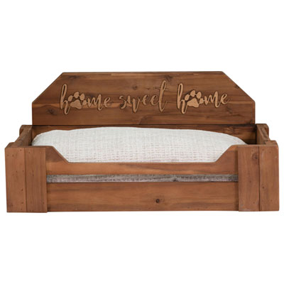 Image of Bowser & Meowser Home Sweet Home Wood Pet Bed