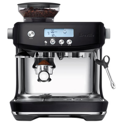 Image of Refurbished (Good) - Breville Barista Pro Espresso Machine with Frother & Coffee Grinder - Black Truffle - Remanufactured by Breville