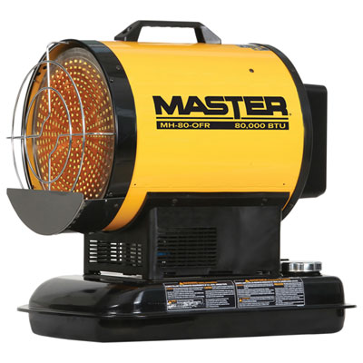 Image of Master Kerosene Diesel Radiant Heater - 80,000 BTU - Yellow