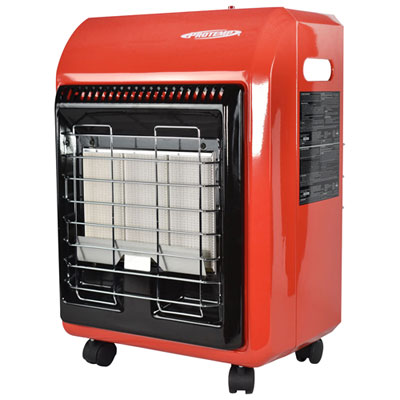 Image of ProTemp Portable Cabinet Propane Heater - 18,000 BTU - Red