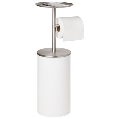 Image of Umbra Portaloo Toilet Paper Stand - White/Nickel