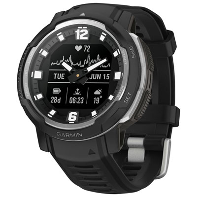 Image of Garmin Instinct Crossover 45mm GPS Watch with Heart Rate Monitor - Black