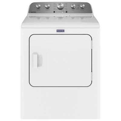 Open Box - Maytag 7.0 Cu. Ft. Electric Steam Dryer (YMED5430MW) - White - Scratch & Dent