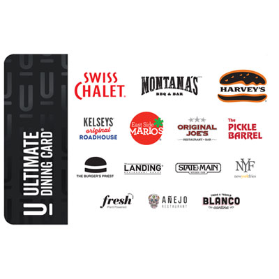 Ultimate Dining Gift Card - $100 - Digital Download
