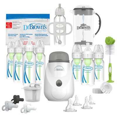 Image of Dr. Brown’s Natural Flow Anti-Colic Options+ All-In-One Gift Set - Clear