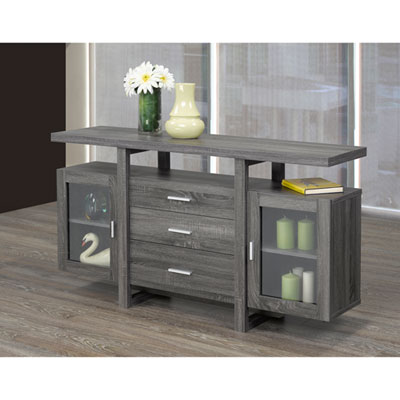 Image of Athens Contemporary Buffet Cabinet - Grey