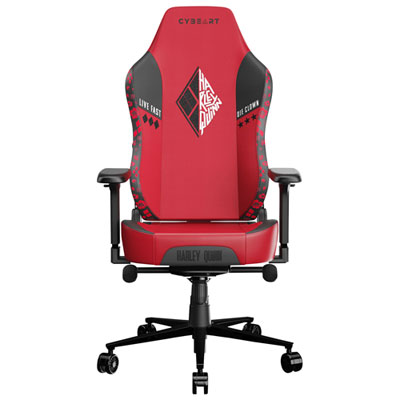 Image of Cybeart Harley Quinn Edition Ergonomic Faux Leather Gaming Chair - Red/Black