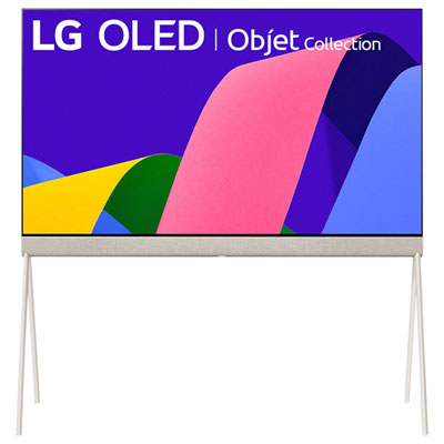 LG Objet Collection Posé 55" 4K UHD HDR OLED webOS Smart TV (55LX1QPUA) - 2022 Beautiful, high quality TV that looks like art