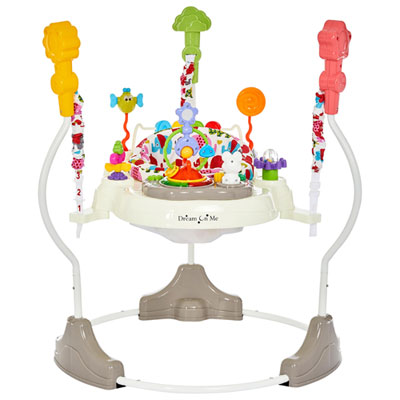 Image of Dream On Me Zany 2-in-1 Activity Centre & Bouncer - Elephant Print