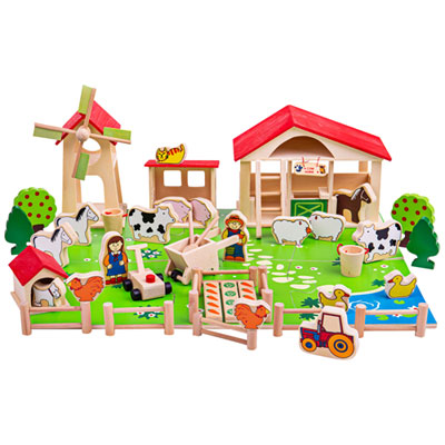 Image of Bigjigs Toys Farm Playset