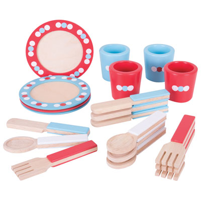 Image of Bigjigs Toys Dinner Set - 20 Pieces
