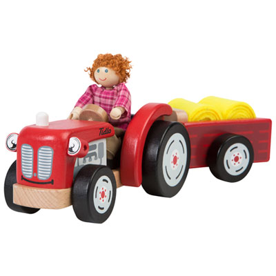 Image of Bigjigs Toys Tractor & Trailor