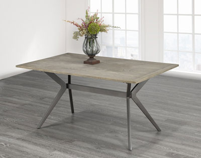 Image of Celine Contemporary 6-Seating Rectangular Casual Dining Table - Dark Oak