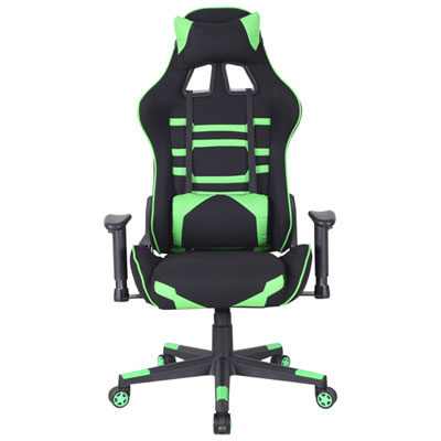 Fauteuil De Jeu En Tissu À Dossier Haut Theodore De Brassex - Noir/vert