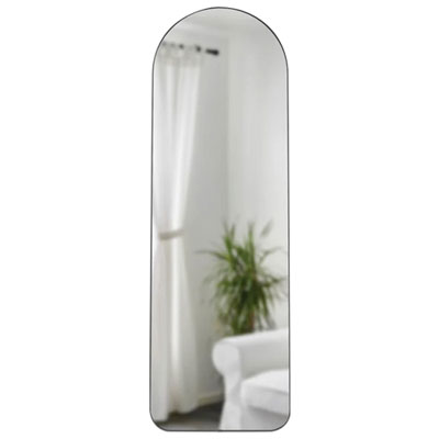 Image of Hubba Arched 20   x 62   Leaning Mirror - Metallic Titanium