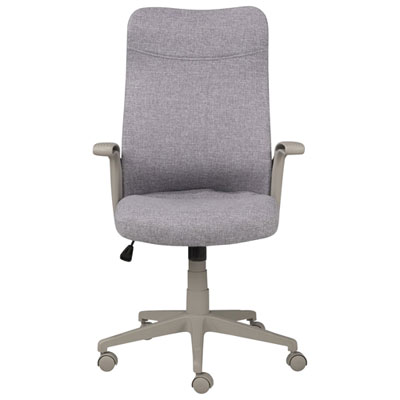 Image of Brassex Alexis High-Back Polyester Task Chair - Grey