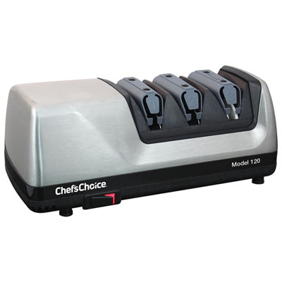 Image of Chef's Choice Professional 3-Stage Electric Knife Sharpener (120) - Silver/Black
