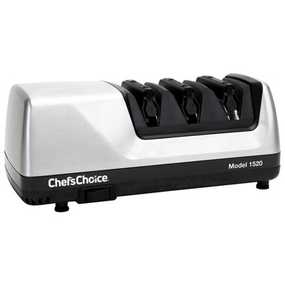 Image of Chef’s Choice 1520 Professional Electric Knife Sharpener (1520) - Silver/Black