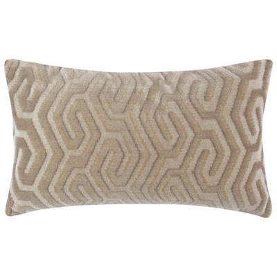 Millano Collection Zulu 12"x20" Luxury Decorative Pillow Cushion - Oyster