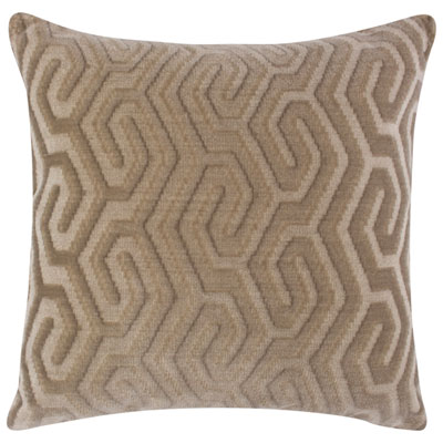 Millano Collection Zulu 20" Luxury Decorative Pillow Cushion - Oyster