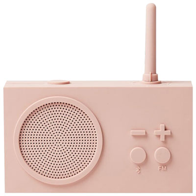 Image of Lexon Tykho 3 FM Radio Splashproof Bluetooth Wireless Speaker - Pink