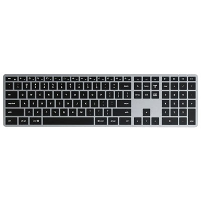 Satechi Slim X3 Bluetooth Full-Size Keyboard for Mac/iOS - Silver - English Second best to Apple’s wireless Magic Keyboard