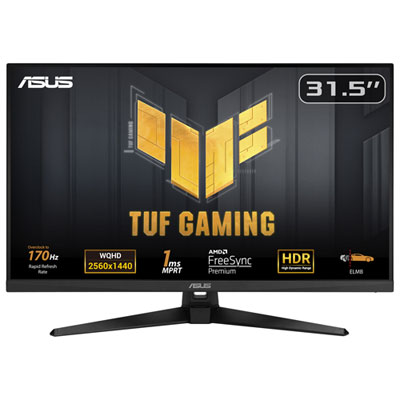 ASUS TUF 31.5" WQHD 1440p 170Hz 1ms VA LED FreeSync Gaming Monitor (VG32AQA1A) Best monitor for gaming