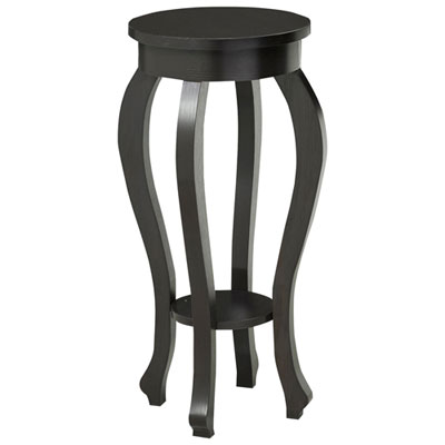 Image of Abby Contemporary Round Accent Table - Dark Cherry