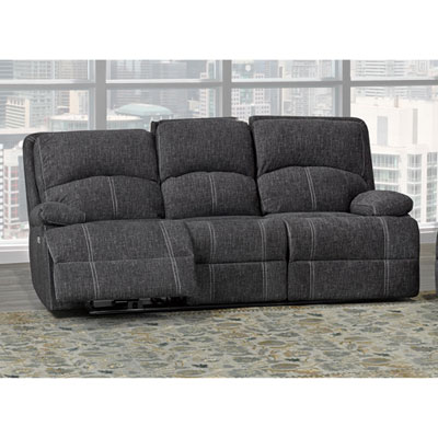 Image of Houston Fabric Reclining Sofa - Grey