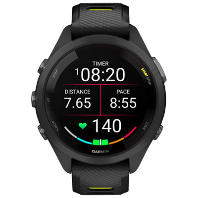 Garmin Forerunner 265S 42mm GPS Watch with Heart Rate Monitor - Black/Amp Yellow Bought this a month ago and love it for running etc! My only two complaints so far is that 1) it doesn’t track naps, and 2) you can’t upload a run to a training program if you did it and didn’t have your watch on