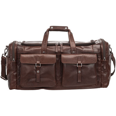 Mancini Buffalo 23" Large Duffle Bag - Brown