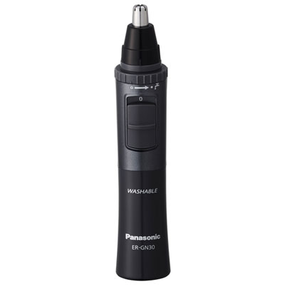Image of Panasonic Nose/Facial Hair Wet/Dry Trimmer (ERGN30H) - Black/Charcoal
