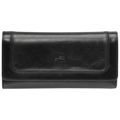 Mancini South Beach RFID Genuine Leather Quad-Fold Wallet
