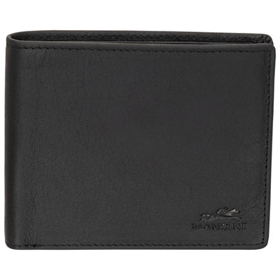 Image of Mancini Buffalo RFID Genuine Leather Wallet with Coin Purse - Black