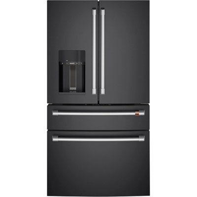Café 36" 22.3 Cu. Ft. French Door Refrigerator with Water & Ice Dispenser (CXE22DP3PD1) - Matte Black THE BEST EVER