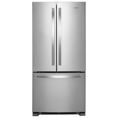 Whirlpool 33" 22.1 Cu. Ft. French Door Refrigerator with Water Dispenser (WRFF5333PZ) - Stainless Steel Water dispenser is great, ice maker produces lots