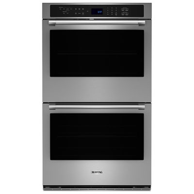 Maytag 27" 8.6 Cu. Ft. Double True Convection Electric Wall Oven (MOED6027LZ) - Stainless Steel Great Double wall oven
