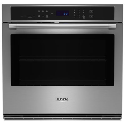 Maytag 27" 4.3 Cu. Ft. True Convection Electric Wall Oven (MOES6027LZ) - Stainless Steel Maytag wall oven