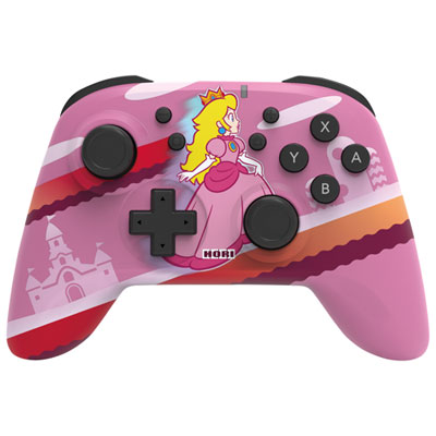 Image of Nintendo Switch Princess Peach Wireless HORIPAD Controller - Pink