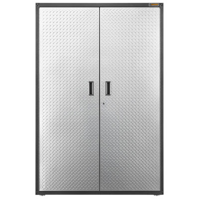 Gladiator Heavy Duty Welded Steel Office Storage Cabinet (GAJG48KDYG) - Silver Tread Great Cabinet