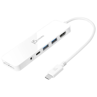 j5create USB-C Multi-Port Hub with Power Delivery Docking Station (JCD373)