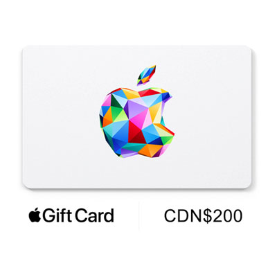 Carte-Cadeau Apple De 200 $ - Téléchargement Numérique
