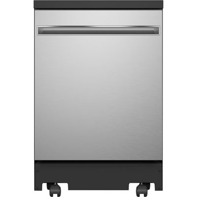 Image of Open Box - GE 24   54dB Portable Dishwasher (GPT225SSLSS) - Stainless Steel - Scratch & Dent