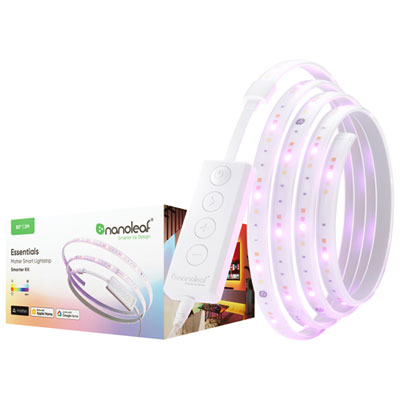 Image of Nanoleaf Essentials Matter 2m (6.5ft.) Smart LED Lightstrip - Smarter Kit - White & Colour