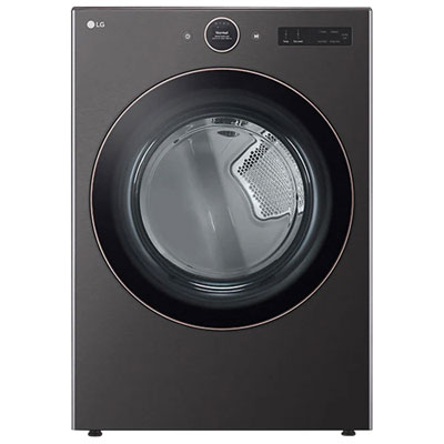 LG 7.4 Cu. Ft. Electric Steam Dryer (DLEX6500B) - Black Steel Awesome Dryer