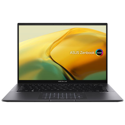Image of ASUS ZenBook OLED 14   Touchscreen Laptop - Jade Black (AMD Ryzen 5 7530U/512GB SSD/16GB RAM)