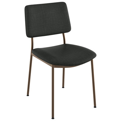 Sullivan Contemporary Polyester Dining Chair - Black/Bronze