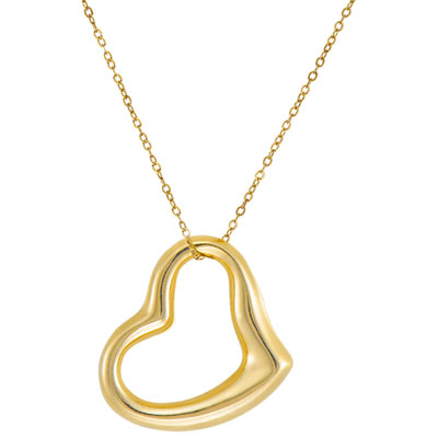 Image of Le Reve Heart Pendant in 18   10K Gold Necklace